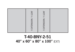 Dining tables T-40-BNY-2-51