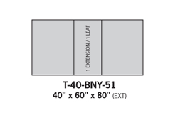 Dining tables T-40-BNY-51