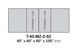 Tables de cuisine T-40-MZ-2-92