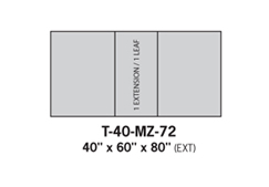 Tables de cuisine T-40-MZ-72