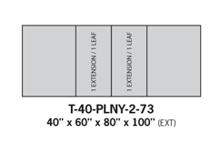 Dining tables T-40-PLNY-2-73
