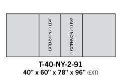 Dining tables T-40-NY-2-91