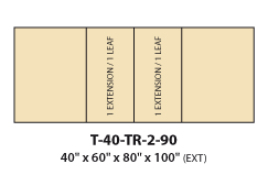 Dining tables T-40-TR-2