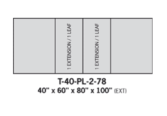 Dining tables T-40-PL-2