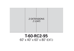 Dining tables T-60-RC2